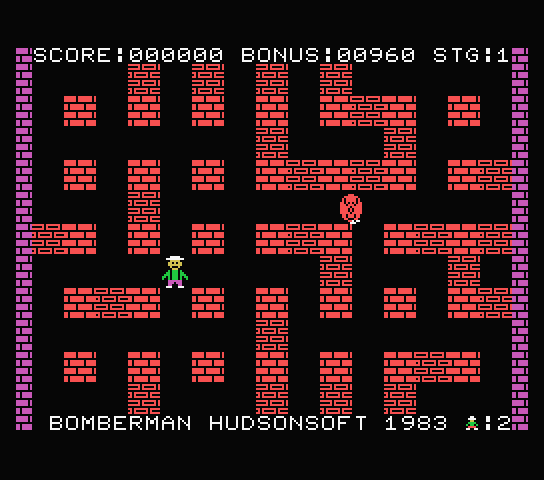 Bomber Man screenshot 2 for MSX
